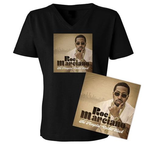 Roc Marciano - The Pimpire Strikes Back T-shirt + CD Bundle (womans)