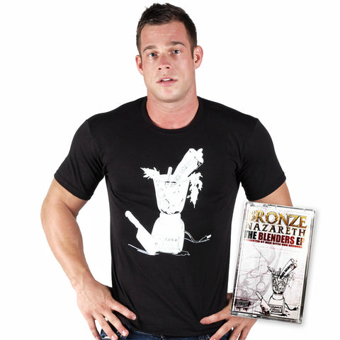 Bronze Nazereth - Black Blender T-shirt + Cassette Bundle